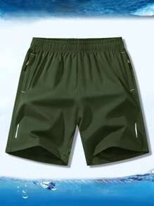 4 paquetes de nuevos pantalones cortos para hombre de secado rápido, holgados, casuales y deportivos, pantalones de playa de seda ligera para hombre