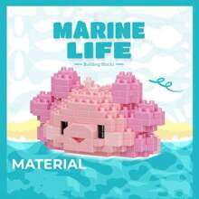 12 Types Of Ocean Animal Building Blocks, 2642pcs Micro Particle For Assembling Animal Models - Multicolor - View 11