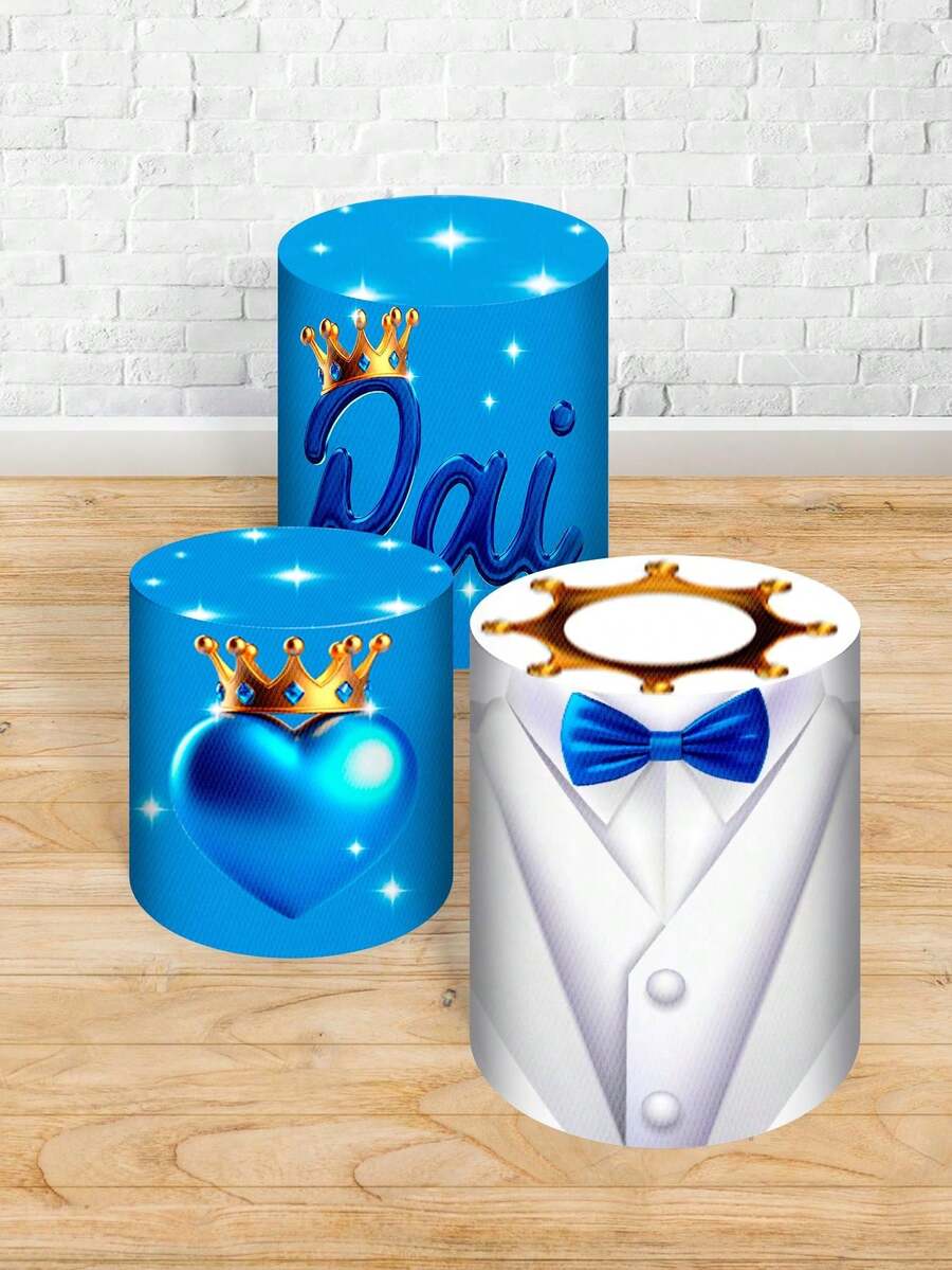 Trio Kit Sublimated Decorative Cylinder Covers Party And Birthday Decoration Various Themes Father's Day Father And Son - 2046 汽缸蓋 - 查看 1
