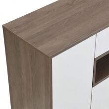 ON-TREND 2-In-1 Shoe Storage Bench & Shoe Cabinets , Multi-Functional Shoe Rack With Padded Seat, Versatile Shoe Storage Solution With Adjustable Shelves For Hallway, White / Dark Grey - trắng - Xem 6