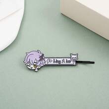 Pinza para el cabello con diseño de hombre atractivo de anime/dibujos animados - Multicolor - Ver 6