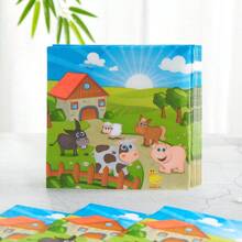 10 件/套农场主题一次性纸盘、餐巾、杯子、7/9 英寸水彩农场生日派对餐具套装、派对装饰、圣诞节 - 彩色 - 查看 8