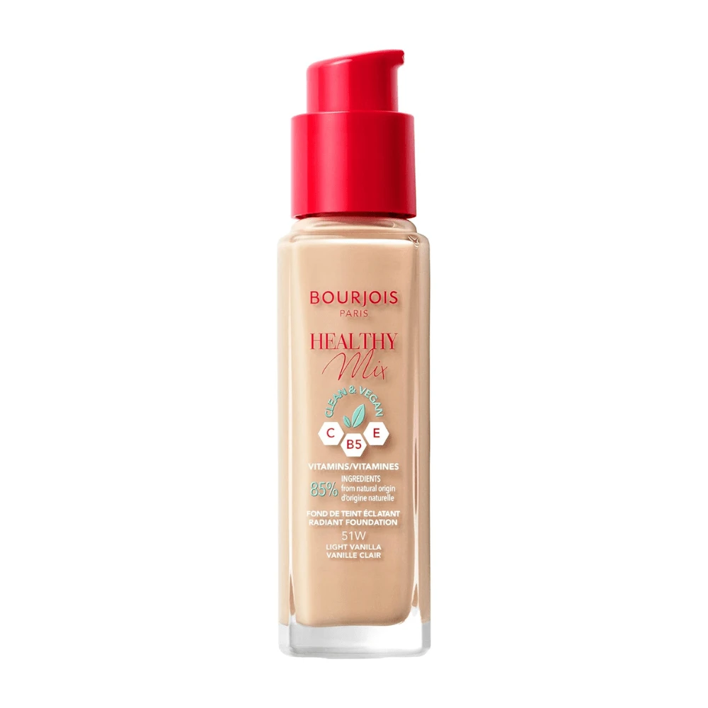 Bourjois Paris Bourjois Healthy Mix Clean And Vegan Foundation 30ml - 51W Light Vanilla - 51W Light Vanilla - View 1