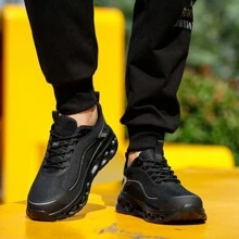 Men's Work Shoes, Lightweight Sole, Comfortable, Steel Toe Cap, Slip-Resistant, Anti-Puncture, Protective Footwear - Grey - View 9