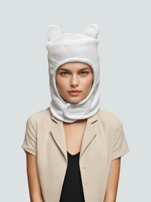 1 件泰迪熊厚针织无檐便帽，温暖柔软，适合儿童、女性和男性，适合日常穿着、万圣节服装或任何派对服装冬季秋季 - 毛絨帽子 - 查看 11