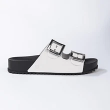 Zaxy Partner Papete Slide Sandal - Blanco y Negro - Ver 4