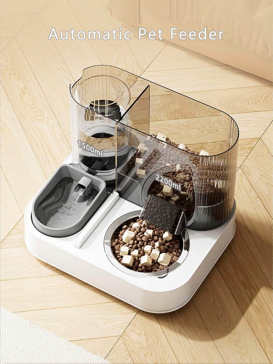 Photo inspiration: Picture Idea: Gravity Fed Pet Feeder And Drinker Set Automatic Cat Feeder