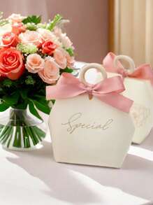 5 piezas/10 piezas Bolsas de papel DIY para regalo de dulces de boda, bolsas de fiesta de celebración para bodas