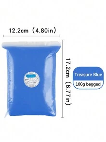 24 Màu sắc Ánh sáng Đất sét 100g Lớn Cái túi Đối với Thủ công DIY , Trắng Cao su Đất sét To lớn bao bì , Đầy màu sắc Đất sét Của Giường đơn Màu sắc Tự chọn - Xanh đậm - Xem 5