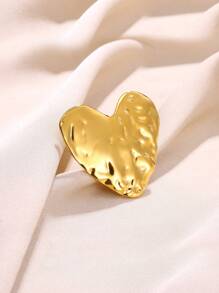 1 Pc Exaggerated Large Sunflower Flower Open Ring For Women Gold Color Stainless Steel Geometric Ring Engagement Wedding Jewelry Gift Valentines
