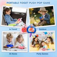 Vatos 2 Pack Fast Push Toy Pop Games For Kids 3-12 Fidgets Sensory Toy For 3 4 5 6 7 8+ Year Old Girl Boy Birthday Gifts For Girls Boys Age 5-7 Light Up Shark Toys - 2PCS a set - View 7