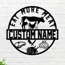 1pc Metal Garden Sign With Stakes, Garden Stake Sign Personalized, Garden Metal Sign, Custom Gardener Decor, Metal Yard Decor, Gardening Gifts Birthday Graduation