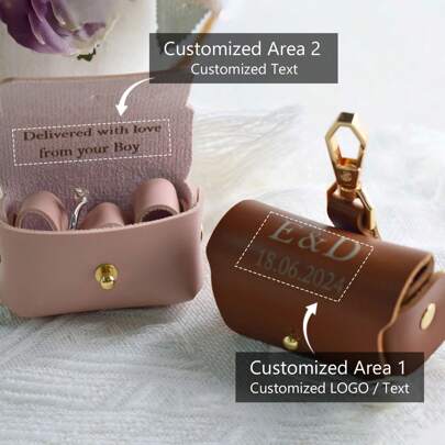 1 Stück personalisierte Leder-Ringbox, Hund Verlobungsring-Box, Ringhalter/Ringbeutel, Haustier Verlobungsring-Kissen, einzigartige Art Liebe auszudrücken, Paar-Geschenk, Geschenk für sie, Waldton