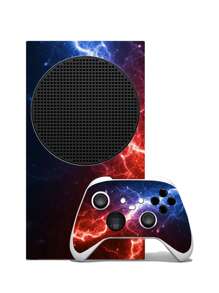 Series S Game Console Skin Sticker - Scratch Resistant, Water-Resistant, Vibrant Full Coverage Decal For Ultimate Protection And Personalization(Lightning, Geometric, Ink Drawing, Wood Color Style) - Multicolor - View 7