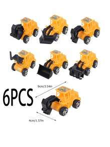 5/6 Construction Cake Decoration Vehicle Cake Decoration Set Excavator Cupcake Decoration Traffic And Road Signs Decoration Happy Birthday Party Supplies Gift