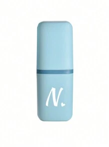 1pc Daisy Letter A-Z Portable Toothbrush Case, Keep Your Toothbrush Clean And On The Go!Travel Toothbrush Holder, Portable Toothbrush Cup Cover, Suitable For Travel, Camping, Business Travel, And School, Multi-Purpose Toothbrush Cup, Travel Wash Cup, Toothbrush And Toiletries Storage Kit, Minimalist Toiletries Storage Box, Travel Essentials, Bathroom Accessories, Household Items, And Storage Supplies - Baby Blue - View 32