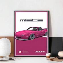 1pc Speed And Passion Sports Car GTR Racing Poster Kraft Paper Club Bar Paper Retro Poster Wall Art Painting Bedroom Hanging Painting Optional Frame - Multicolor - View 28