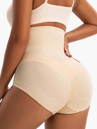 1pc Women's Thin Breathable High Waisted Tummy Control Shaping Lifting Pants, Suitable For Daily Use