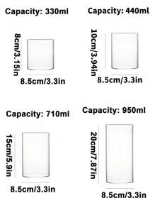 1 件玻璃花瓶水培花盆微景观鱼缸装饰，多种尺寸 - 無色 - 查看 19