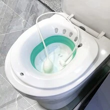 1pc Foldable Bidet Toilet Seat, Postpartum Hemorrhoid Wash Basin, Bathroom Accessory, Christmas Decoration, Suitable For Home, Travel, Bathroom Decor, Christmas, Halloween, Gift For Women (Multiple Colors & Styles Available) Bathroom Accessories Bathroom Tools