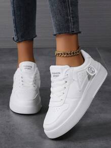 2025 Neue Damen Schnürschuhe für den Lässig-Look, Sportschuhe, weiße Schuhe, Damenschuhe, Skateboard-Schuhe, leichte Streetboard-Schuhe