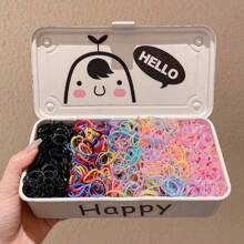 500 条/包 多色小透明塑料发带 适合女孩 - 彩色 - 查看 12