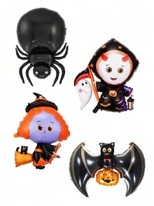 1 件万圣节铝箔气球，万圣节气球，蝙蝠南瓜气球，蜘蛛气球，万圣节装饰，圣诞节