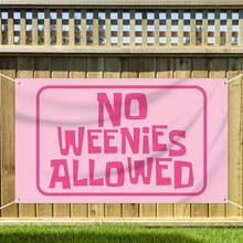 No Weeds Allowed Flag, 3x5 Ft, 100% Polyester Material, Durable, Flag With 4 Brass Grommets, Suitable For Indoor And Outdoor Decoration - Pink - View 2