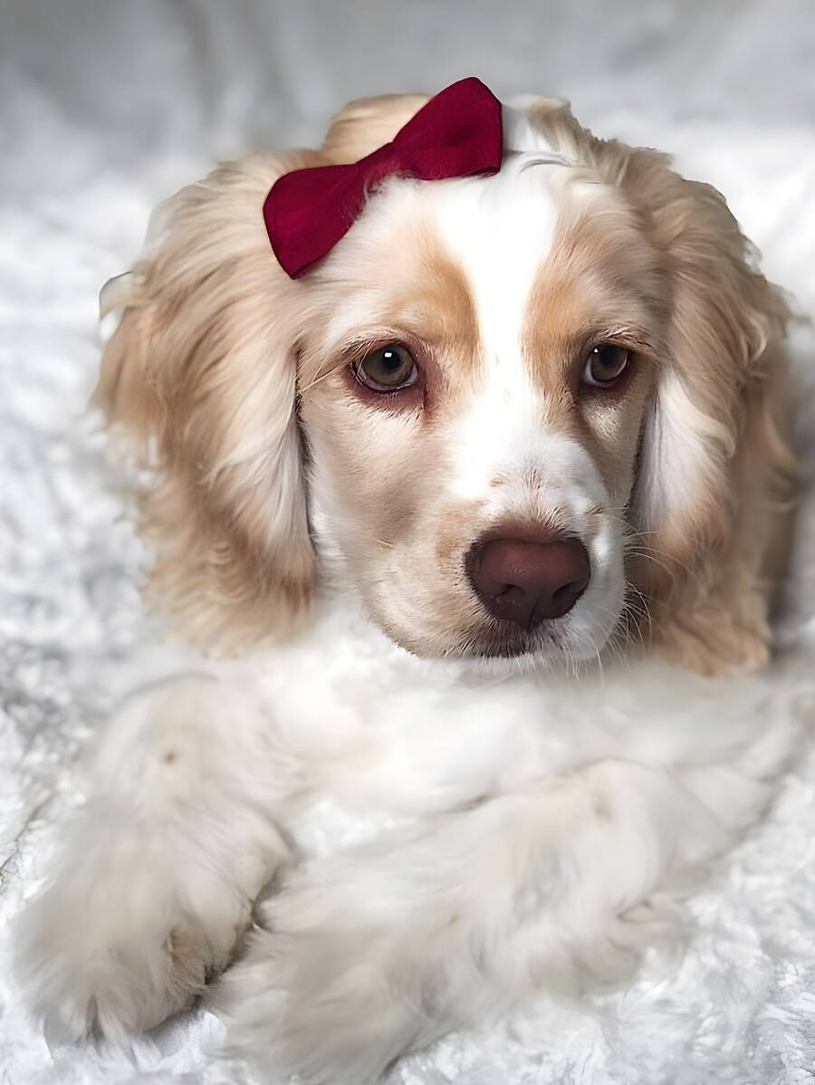 2pcs Pet Bow Hairpin Frog Buckle Cats&Dogs Cute Hair Clip Prevent Dropping - Burgundy - View 1