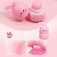 OMGA 1 件装可爱兔子可变保湿润唇膏，保湿，防干裂 - 彩色 - 查看 5