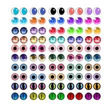 100pcs 6-12mm Photo Glass Cabochons Dragon Eyes Cat Eye Toys Handmade Dome Eyes DIY Jewelry Making Accessories - Eyes Glass Cabochons - View 5
