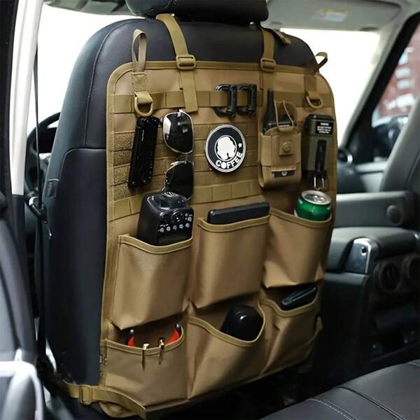 Vielseitige Aufbewahrungstasche zum Aufhängen für den Außenbereich/Autositz, multifunktionale taktische Organizer Tasche, Camping Aufbewahrungstasche zum Aufhängen