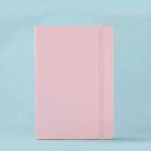 1A5 Skin-Feel PU Leather Business Meeting Record Book Office Student Diary 100 Sheets 200 Pages Soft Cover Thick Book Work Notebook Suitable For Men And Women Office School Writing Family Thickened Horizontal Line Diary (Without Stickers) Back To School