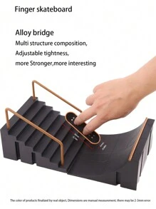 Vingertop Speelgoed 6-in-1 Vinger Met Vinger skateboard Kit Trap Volgen Met Vinger Rolschaatsen ( Vinger Skateboard Verstuur op Willekeurige kleur )