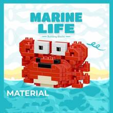 12 Types Of Ocean Animal Building Blocks, 2642pcs Micro Particle For Assembling Animal Models - Multicolor - View 7