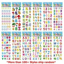 100+ Style Random Ship 6pcs Cartoon Bubble Stickers Children Daily Decoration Stickers Waterproof Creative Graffiti Stickers Puzzle Sticker Toys Gift For Kids - Multicolor - View 8