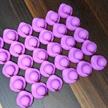 30PCS Evil Witch Rubber Duck With Purple Lips - Perfect For Halloween Decorations, Party Gifts, Car Hangers, And Bathroom Water Ducks - Multicolor - View 3
