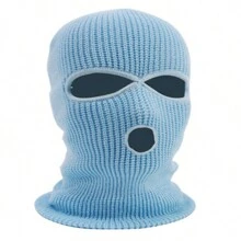 1 chiếc, Mặt nạ trùm đầu 3 lỗ toàn mặt Balaclava màu đen dành cho cả nam và nữ, Mặt nạ Balaclava đan cho các hoạt động ngoài trời, Luyện tập trượt tuyết đạp xe - màu đen - Xem 14