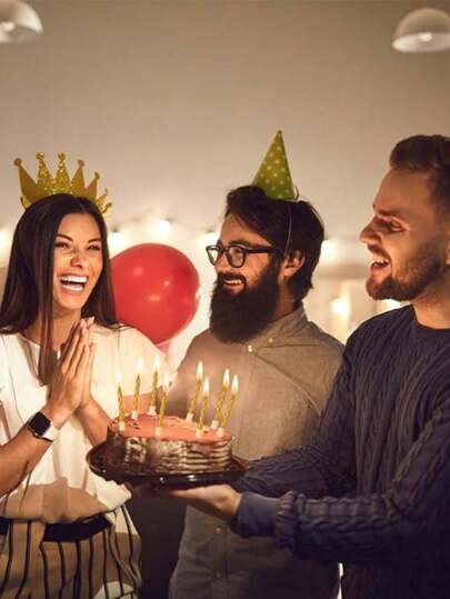 6盒/6支生日蜡烛 - 彩虹生日蜡烛带支架彩色螺旋长蛋糕蜡烛适用于生日婚礼和幸运派对蛋糕装饰圣诞节圣诞装饰圣诞睡衣圣诞礼物圣诞装饰