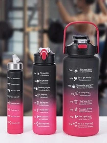 1 个带吸管的煮沸水壶，640 盎司（约 2 升）水瓶，2-N-1 运动水壶带盖，大尺寸，适合户外运动健身房露营水壶。（300 毫升，不含吸管） - 彩色 - 查看 4