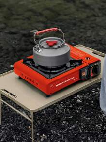 Mini Camping Butane Gas Stove, Portable Cassette Stove - High Power Rotary Switches Flameout Protection - For Picnic BBQ Kitchen Hiking - Multicolor - View 2