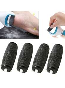 Electric Foot Grinder Replacement Rollers, Foot Care Tool Replacement Roller Heads, Electric Foot File Callus Remover Replacement Heads, Universal Extra Coarse Sanding Replacement Roller Heads, Electric Foot Perfector Electric Callus Remover Accessories (Coarse Sand And Fine Sand Are Suitable For Different Types Of Machines.) - Pumice Stone - View 4