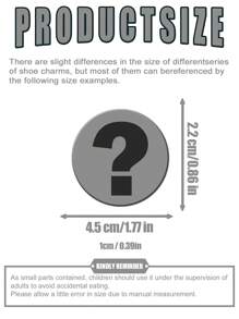 16-24件套枪系列，手枪、冲锋枪、手榴弹、消音器、炸弹、步枪鞋饰DIY配件，适用于凉鞋、手链、可爱鞋子装饰PVC鞋针，可用于装饰手链、腕带，是绝佳的礼品。 - 彩色 - 查看 3