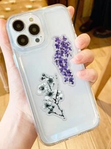 50pcs Ink Flower Cartoon Exquisite PET Stickers DIY Decorative Phone Cases Guitar Notebook Laptop Water Cup Waterproof Stickers,Daisy Stickers,Stickers For Girls,Dried Flower Stickers - Multicolor - View 8