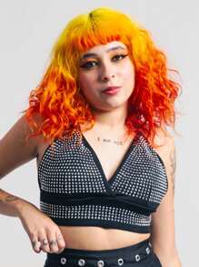 Top Festival Strass Premium - 黑色 - 查看 2