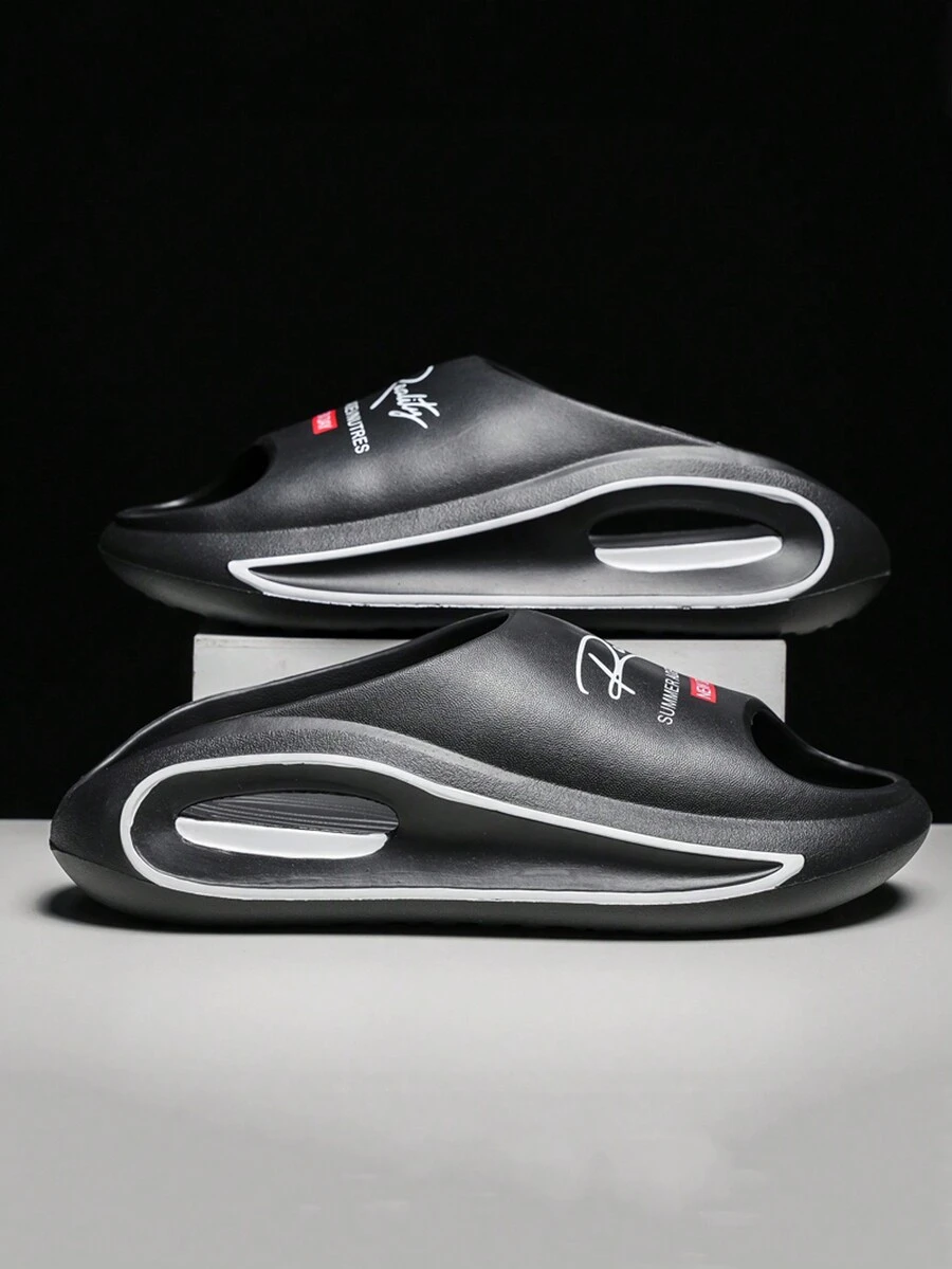 女士时尚系带凉鞋，软底运动拖鞋，休闲户外海滩拖鞋，舒适且 - 黑色 - 查看 1