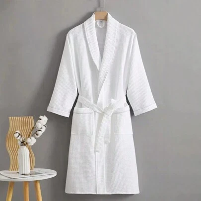 Bata Absorbente Unisex Camisón Hombre / Mujer Spa Ropa De Dormir 1 Pieza Unitalla