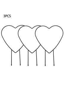 1pc/3pcs Circular Iron Garden Trellis Climbing Plant Support Spike
