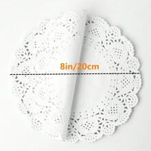 100pcs, White Paper Doilies, Disposable Paper Lace Doilies For Food Decorative Doilies Placemats For Table Wedding Birthday Cakes Desserts Food Decoration - Assorted Sizes (Round Rectangle Oval Heart) Air Fryer Kitchen Air Fryer Liners Air Fryer Paper Airfryer Air Frier - White - View 16
