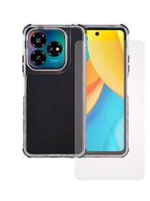 360 3 In 1 Heavy Duty Metal Color Case For ZTE Axon 60 Lite Rainbow + Hydrogel Mica